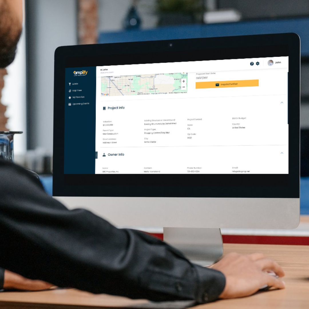 Detailed construction project insights dashboard